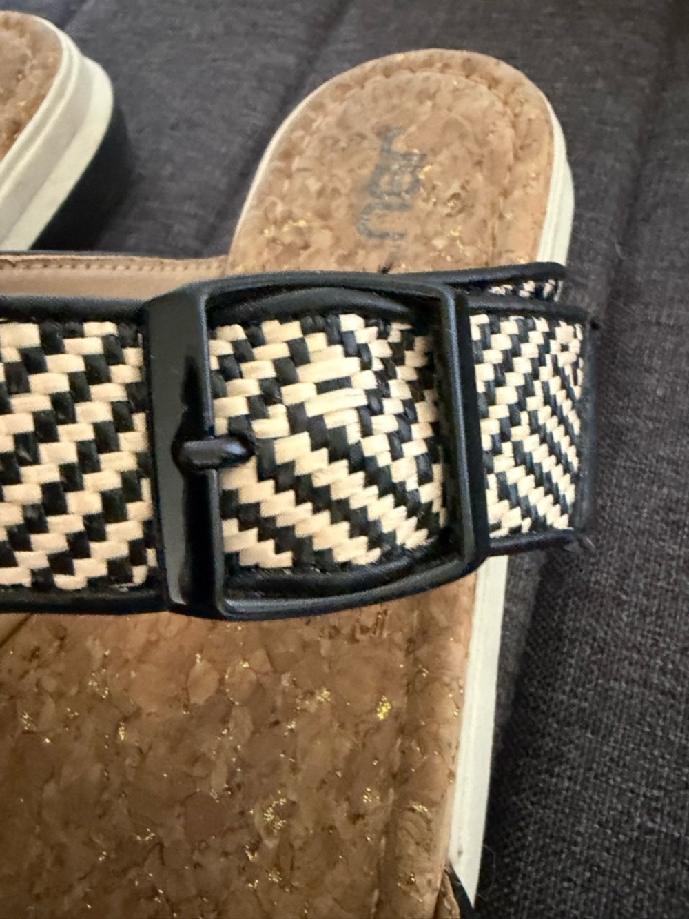 JBU by Jambu Womens Kona Raffia Weave Slip On Comfort Sandals-Sz-8 - Picture 9 of 16